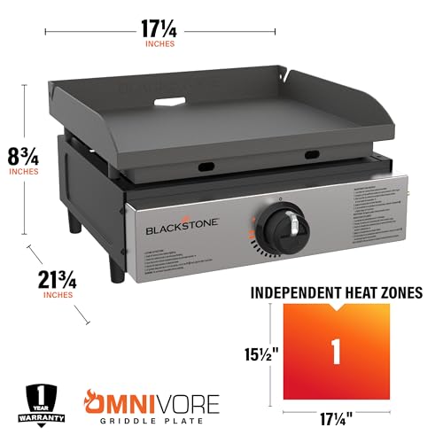Blackstone 1971 Original 17-Inch Omnivore Tabletop Griddle 2024 Model, Black