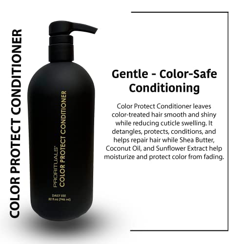 Prorituals Color Protect Hair Conditioner 32oz - Sulfate Free, Vegan, Hydrating for Color-Treated Hair