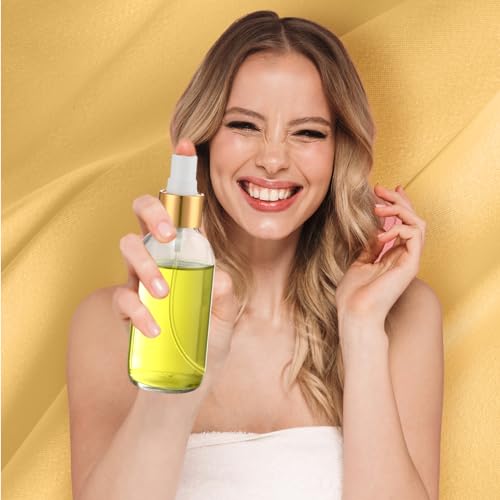 Fumete 36 Pcs Glass Spray Bottles 4oz Fine Mist Glass Spray Bottle Refillable Liquid Containers with 6 Labels 6 Funnel for Hair Travel Plants Cleaning Solutions Skin Care(Clear,Simple)