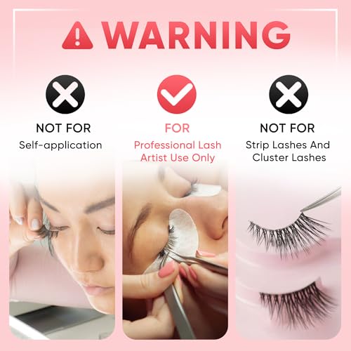 Crystal Glue for Eyelash Extension 5ml, 2-3s Drying Time, 6-7 Weeks Retention, Black Strong Adhesive, Waterproof Lash Bond, Latex Free, Professional Use Only.