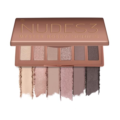 Nudes Series Mini Eyeshadow Palette, Velvety Matte Finish, 6 Nude Taupe & Brown Neutral Eye Shadows, Travel Friendly Size, Vegan, Cruelty-free,Long-lasting
