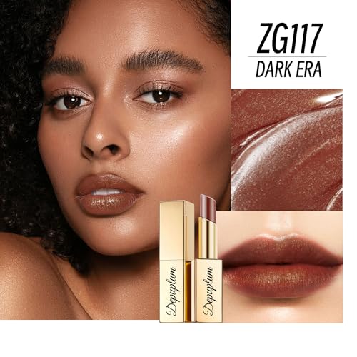 Depuplum Lipstick for Women - Pink Red Brown Shimmer Tinted Lip Balm - Variation ZG107/108/117