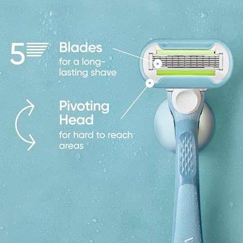 Gillette Venus Womens Razor Blade Refills, Venus Extra Smooth 4 Count and Venus Deluxe Smooth Sensitive 2 Count, 6 Total Refills