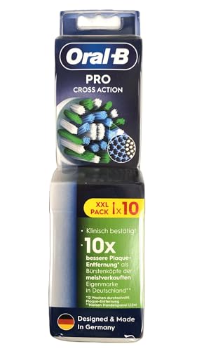 Oral-B Cross Action Electric Toothbrush Replacement Heads - 10 Pack