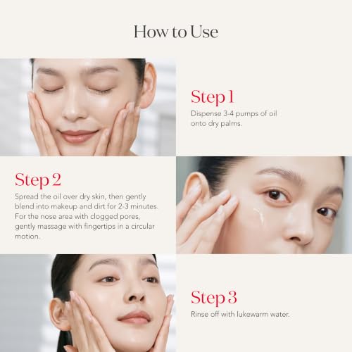 Facial Cleansing Oil for Makeup Removal & Skin Texture Improvement - 8.4 oz