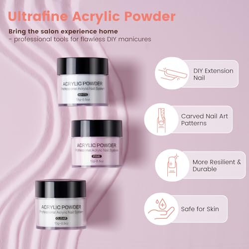 Wilfniee Nail Kit for Beginners - Practice Hand & 80W Nail Lamp - White Variation