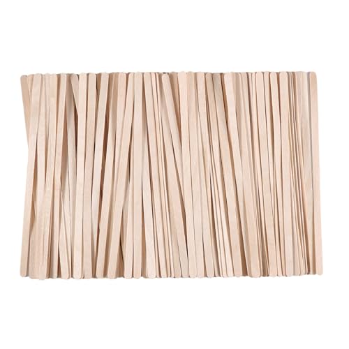 300/600/1200 Pieces Disposable Wood Stick Beauty Spatulas Log Hair Removal Wax Coating and Eyebrow Trimming Wooden Stick (1200pcs)