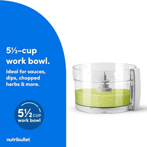 NutriBullet Limitless Food Processor Matte White - 2-in-1 Slicing & Chopping