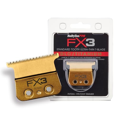 BaBylissPRO FX3 DLC Titanium T-Blade Replacement for FXX3T Trimmers - 1 Pack