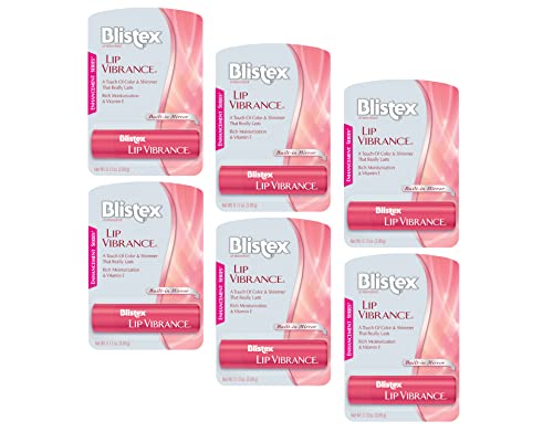 Lip Gloss Set with Lasting Color and Shimmer - Pack of 6