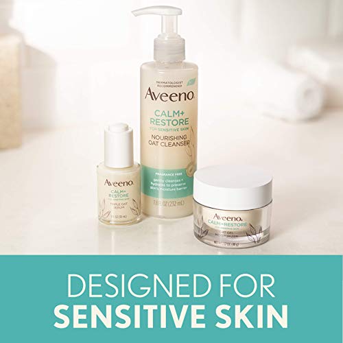 Aveeno Calm + Restore Nourishing Oat Facial Cleanser & Hydrating Serum Set