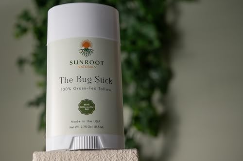 Natural Bug Balm Stick with Citronella & Peppermint Oil – 2.75 oz Outdoor Insect Repellent
