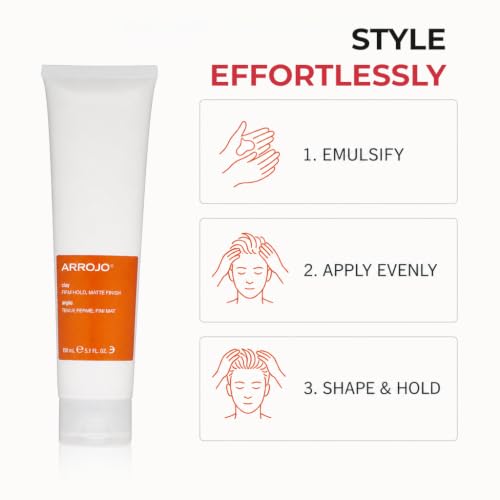 Men's Hair Clay Strong Hold Matte Finish 5.1 Fl Oz Styling Pomade