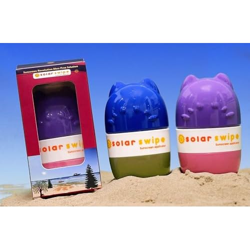 Sunscreen Applicator for Kids and Adults, Portable, Washable, Easy on the Go Sunscreen Application for Any Age and Skin(2Pack)