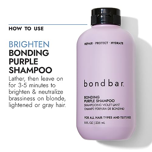 Purple Brightening Shampoo & Conditioner for Gray & Lightened Hair - Repair & Hydrate