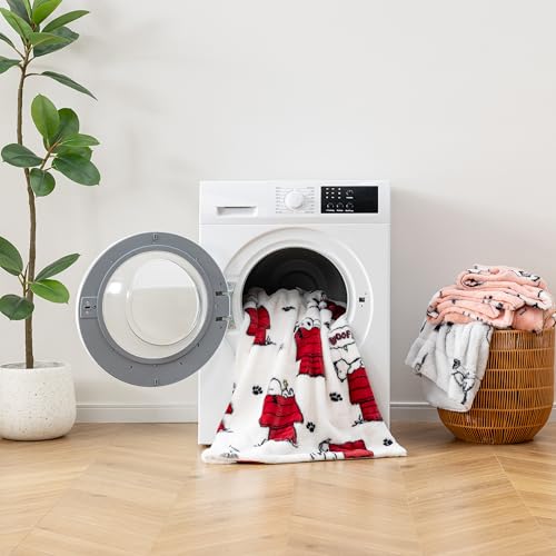 Queen Size Faux Rabbit Fur Snoopy Blanket - Regular White, 90x90 Inches, Plush Cozy Throw for Bed & Sofa with Variation