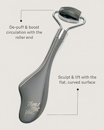 Facial Massage Roller for Skin Tightening & Lymphatic Drainage – Gua Sha Inspired Face Tool