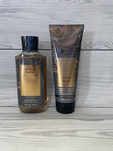 Men's 3-in-1 Hair Face & Body Wash with Hydrating Body Cream Set