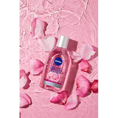 NIVEA MicellAIR Rose Touch Two-Phase Micellar Cleansing Water 400 ml ? Gentle Daily Makeup Remover & Face Cleanser with Rose Water, Hydrates and Refreshes Skin for All Skin Types