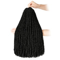 Mini Passion Twist Crochet Hair 18 Inch - 6 Packs Natural Black, Pre-Twisted, Cuttable for Black Women Variation of THIS listing