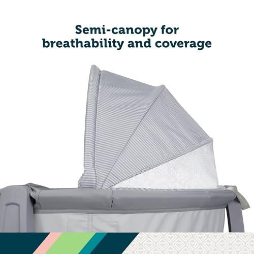 Portable Baby Bassinet with Canopy - Safe Sleep & Travel Bed for Infants