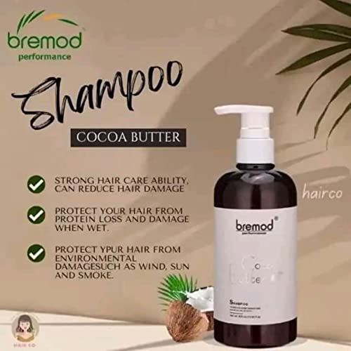 Bremod Cocoa Butter Hair Shampoo & Conditioner Set 400ml Each – Nourishing Hair Care