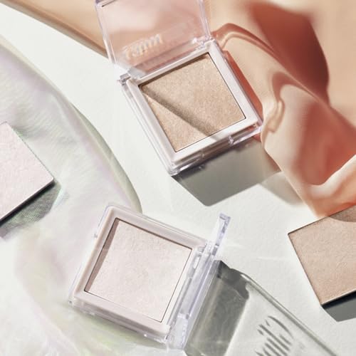 Glint Dewy Highlighter - Dewy Moon, 0.13oz, Multi-Use Luminous Glow, Micropearl Infused