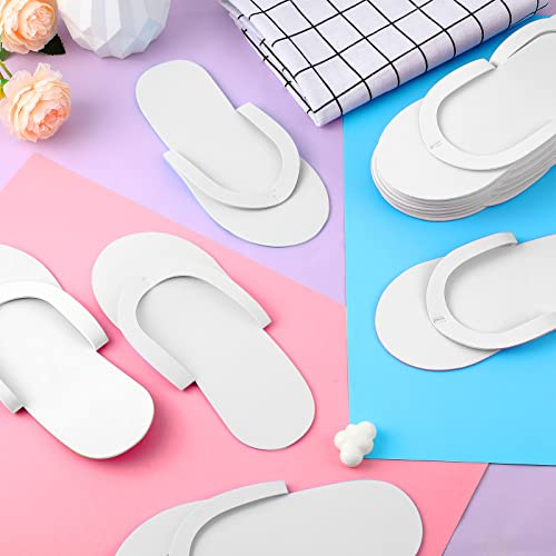 Geyoga 48 Pairs Disposable Pedicure Slippers White (Variation: White / 48)