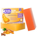 Turmeric Kojic Acid Soap for Dark Spot, Brighten Skin Face and Body Cleanser with Shea Butter, Vitamin C, Moisturizing Natural Skincare£¨2pcs£©