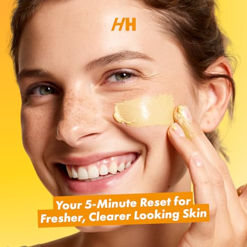 Handmade Heroes Vitamin C Turmeric Clay Mask ? Facial Treatment Mask for Brightening Dark Spots, Detoxifying & Radiance ? Deep Pore Cleansing for Dull, Uneven Skin