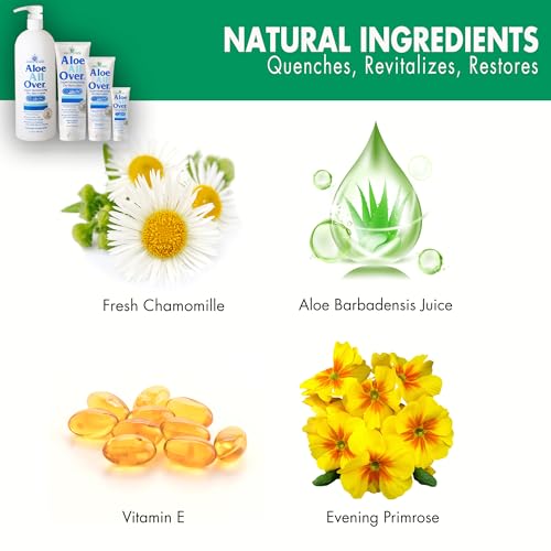 Miracle of Aloe¡¯s Aloe All Over Super Moisturizing Dry Skin Lotion (2-Pack, 4 oz) - Made with 72% UltraAloe Aloe Vera Gel. Safe for Everyone: Men, Women, Kids. Ends Flaking and Restores Dry Skin Fast