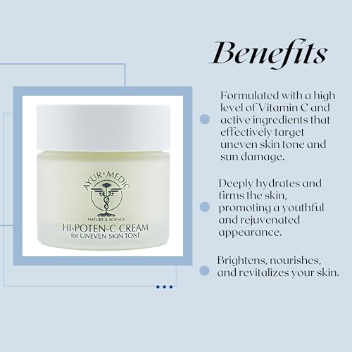 Ayur-Medic Hi-Poten-C Cream - Revitalizes Skin for a Radiant, Healthy-Looking Complexion, 1 oz