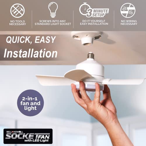 White 5-Speed Ceiling Fan with LED Light & Remote Control - Pack of 2