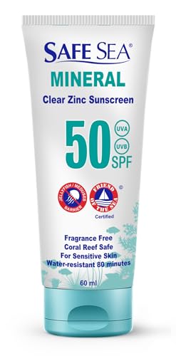 Safe Sea Zinc Oxide Sunscreen SPF50 Travel Size 2Oz Reef Safe Face & Body Lotion