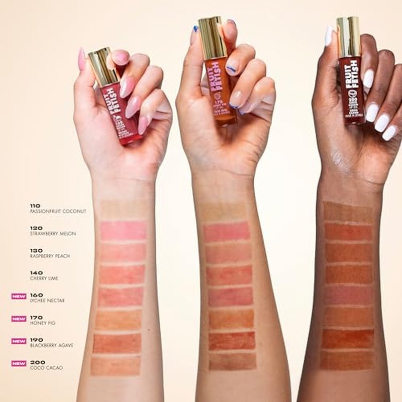Milani Fruit Fetish Lip Oil Bundle - Cherry Lime & Passionfruit Coconut - Hydrating Lip Gloss
