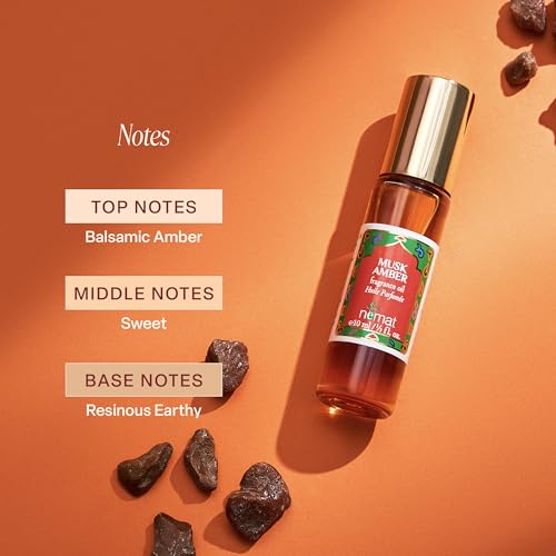 Nemat Musk Amber Roll-On Perfume 0.34 Fl Oz - Unisex Fragrance Oil