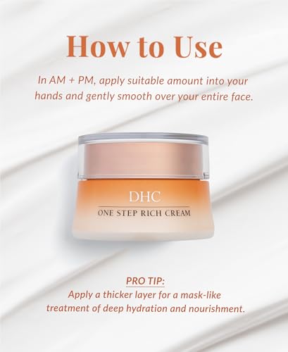 DHC One Step Rich Moisturizer Cream - 1.6 oz Hydrating Face Lotion