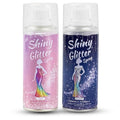 Hair and Body Glitter Spray,Long Lasting Quick-Drying Shimmer Mist for Music Festival Revelry, Nightclub Parties and Balls,Hairspray for Clothes, Face Glitter Spray 4.22 Fl Oz (Silver and Pink)