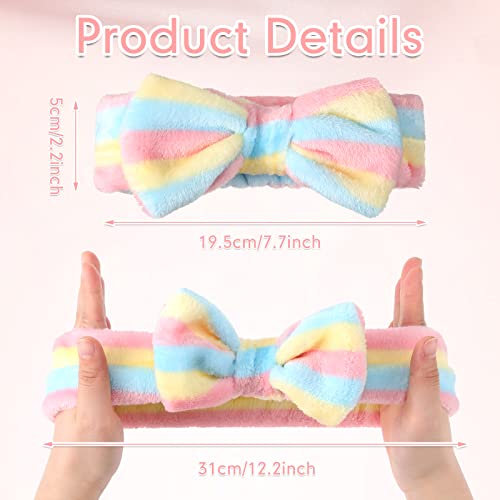 Cute Pattern Spa Headbands 48 Pcs Soft Plush Hair Bands for Women Girls