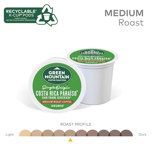 Costa Rica Paraiso Coffee Pods - Medium Roast Single-Serve Keurig K-Cup, 96 Count