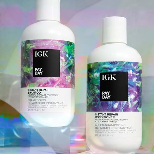 IGK Pay Day Instant Repair Shampoo 33.8 Oz Sulfate-Free Damaged Hair Care - Pack of 1