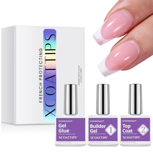 BTArtboxnails French Nail Tips Builder Gel Set - Clear Z-05, 15ML