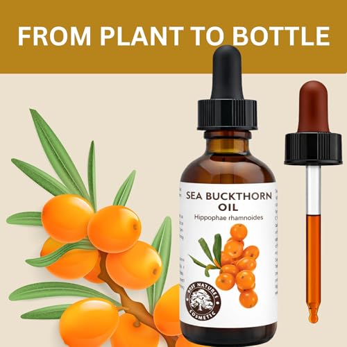 Best Nature's Cosmetics Sea Buckthorn Berry Oil ? 100% Pure, Cold-Pressed & Unrefined ? For Skin, Hair & Cosmetic Use ? Made in Canada ? 1 fl oz / 30 ml