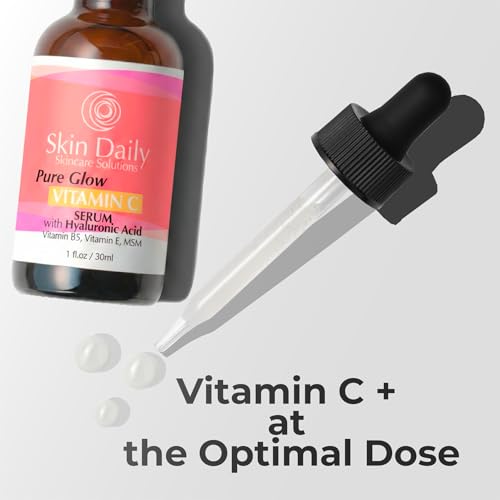 Vitamin C Serum for Face 1 oz - Brightening, Hydrating & Anti-Aging Serum with Hyaluronic Acid & Electrolytes - Sensitive Skin