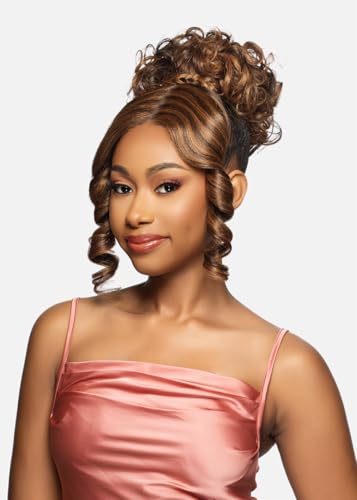 Vivica A. Fox Lace Ponytail Bun with Spiral Curls - Variation FS4/30