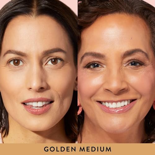 LAURA GELLER NEW YORK Illuminating Duo: Baked Balance-n-Glow Illuminating Foundation, Golden Medium + Spackle Skin-Perfecting Makeup Primer, Diamond