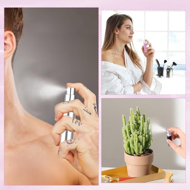 35 Pcs Refillable Perfume Bottle Travel Mini Atomizer Refillable Spray Bottles Portable Bottle Perfume Spray with 35 Pieces Refill Pump Transfer Tool(5ml)