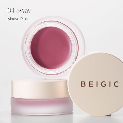 BEIGIC 04 Sway Mauve Pink Flush Lip & Cheek Balm - Vegan Buildable Multiuse