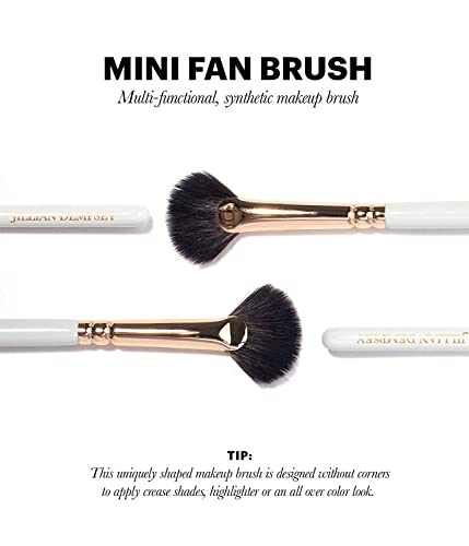 Jillian Dempsey Mini Fan Brush - Vegan Multi-Use Eyeshadow & Highlighter Makeup Brush