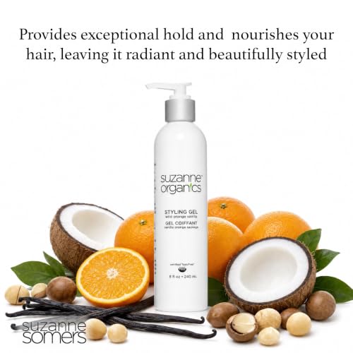 Natural Hair Gel for Frizz Control & Hold - Toxic-Free, 8 oz